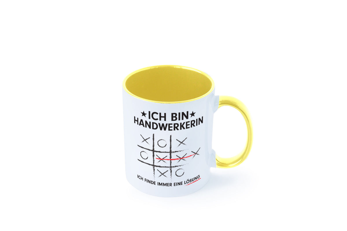 Löse Probleme: Handwerkerin | Handwerkerinnen Humor Geschenkidee Tasse