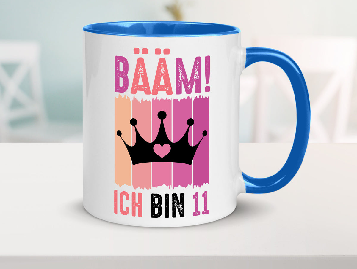 11. Geburtstag | 11 Jahre Bääm ich bin Krone Humor Geschenkidee Tasse