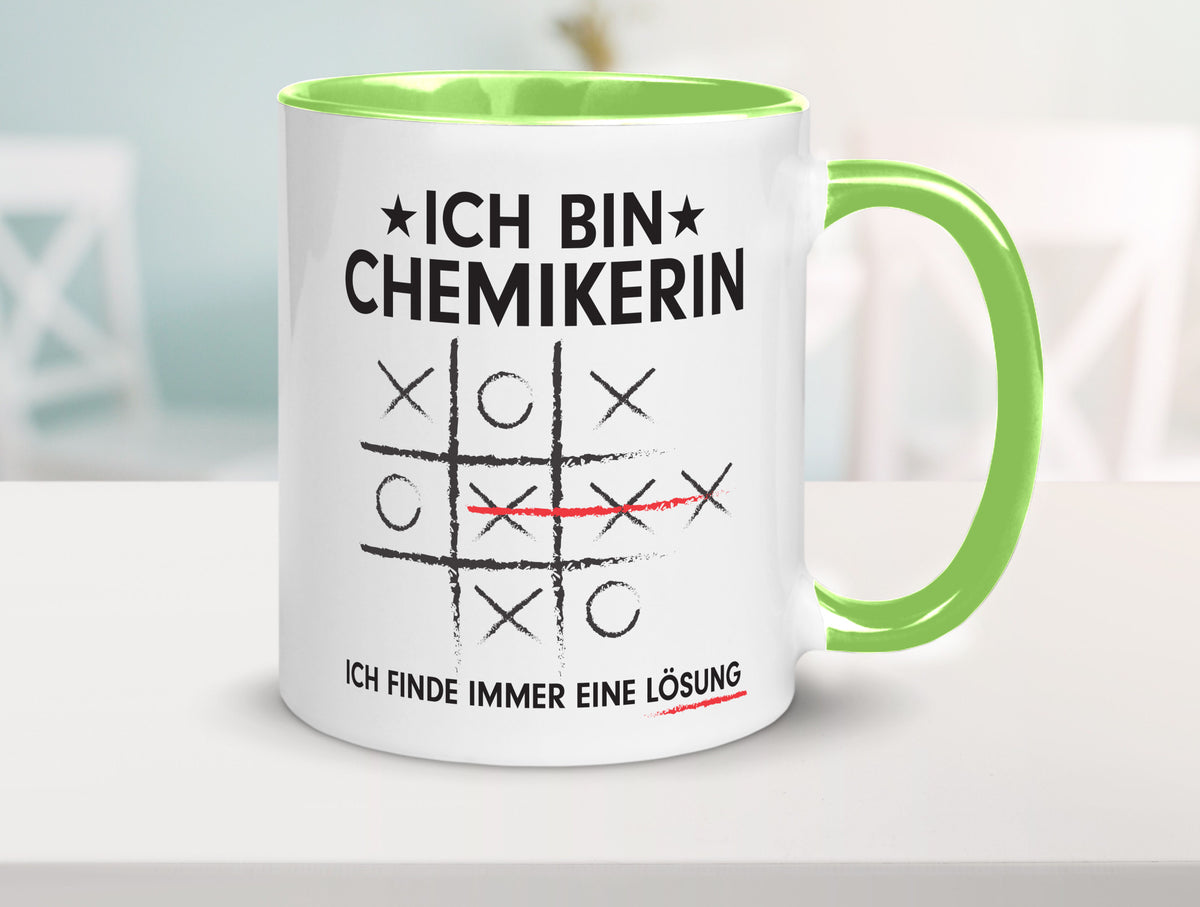 Lösung finden: Chemikerin | Chemie Labor v2 Humor Geschenkidee Tasse