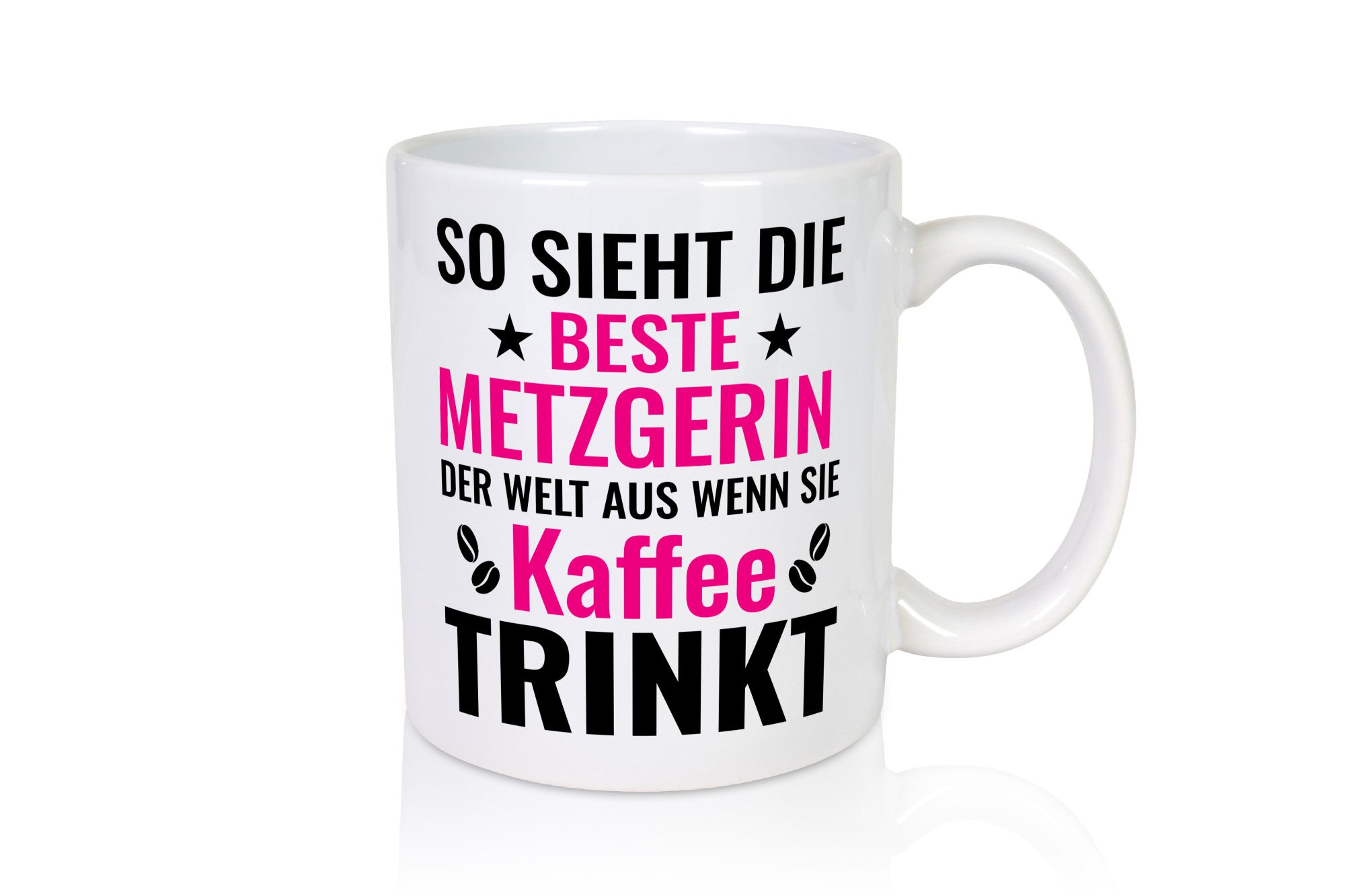 Kaffee trinkt: Metzgerin | Fleischerin Geschenkidee Humor Tasse