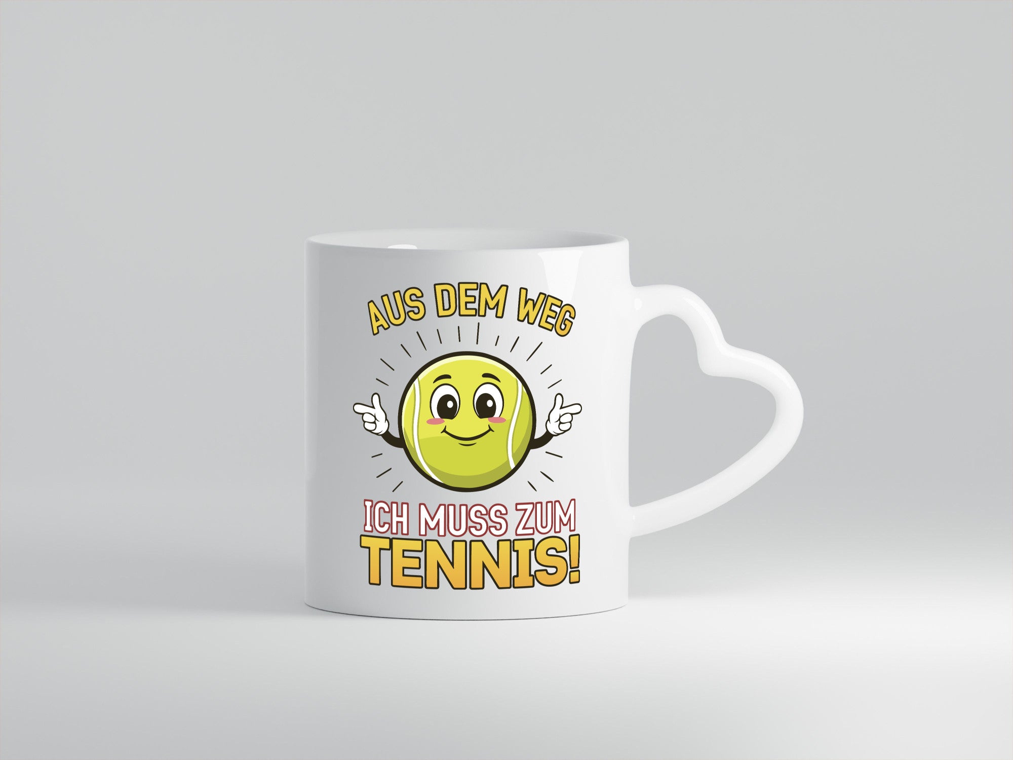 Aus dem weg ich muss zum Tennis | Tennisspieler Humor Geschenkidee Tasse