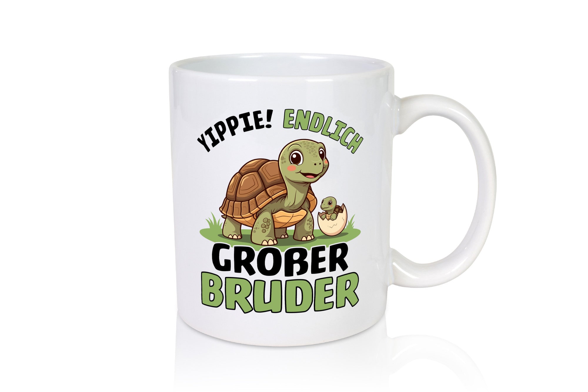 Yippie endlich großer Bruder | Schildkröte Geschwister lustiger Spruch Geschenk