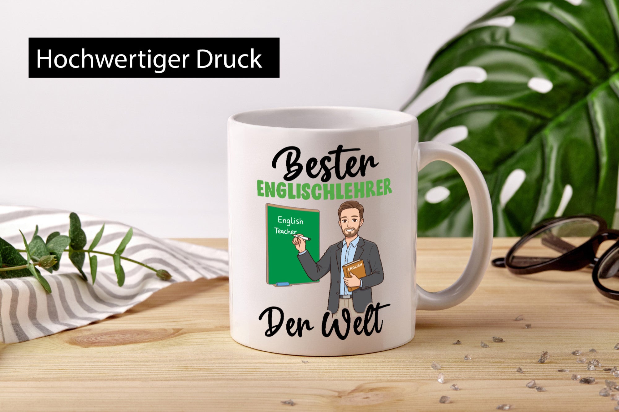 Bester Englischlehrer | Schule Englisch v2 Humor Geschenkidee Tasse