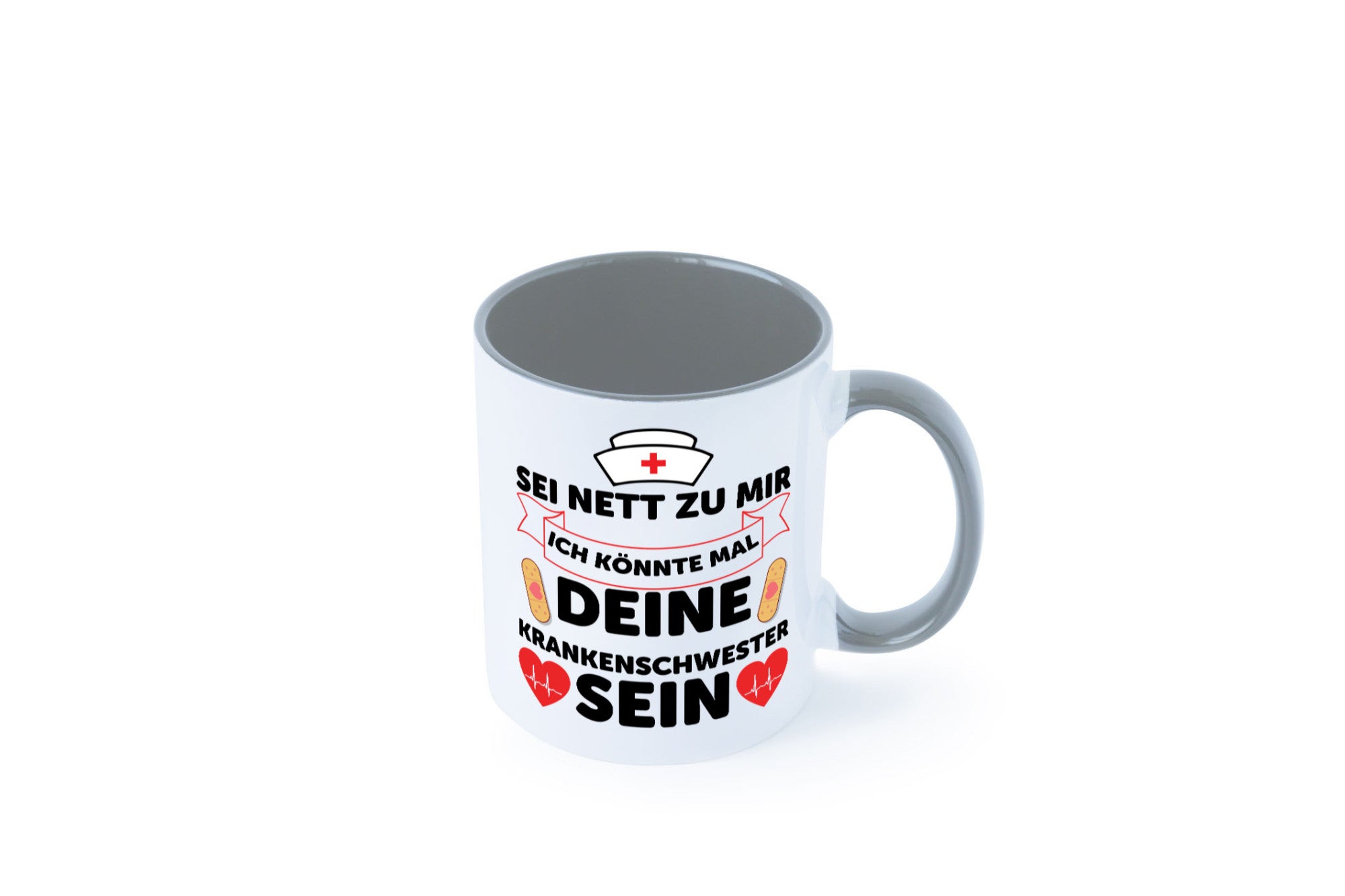 Ich könnte deine Krankenschwester sein | Pflegekraft Geschenkidee Humor Tasse