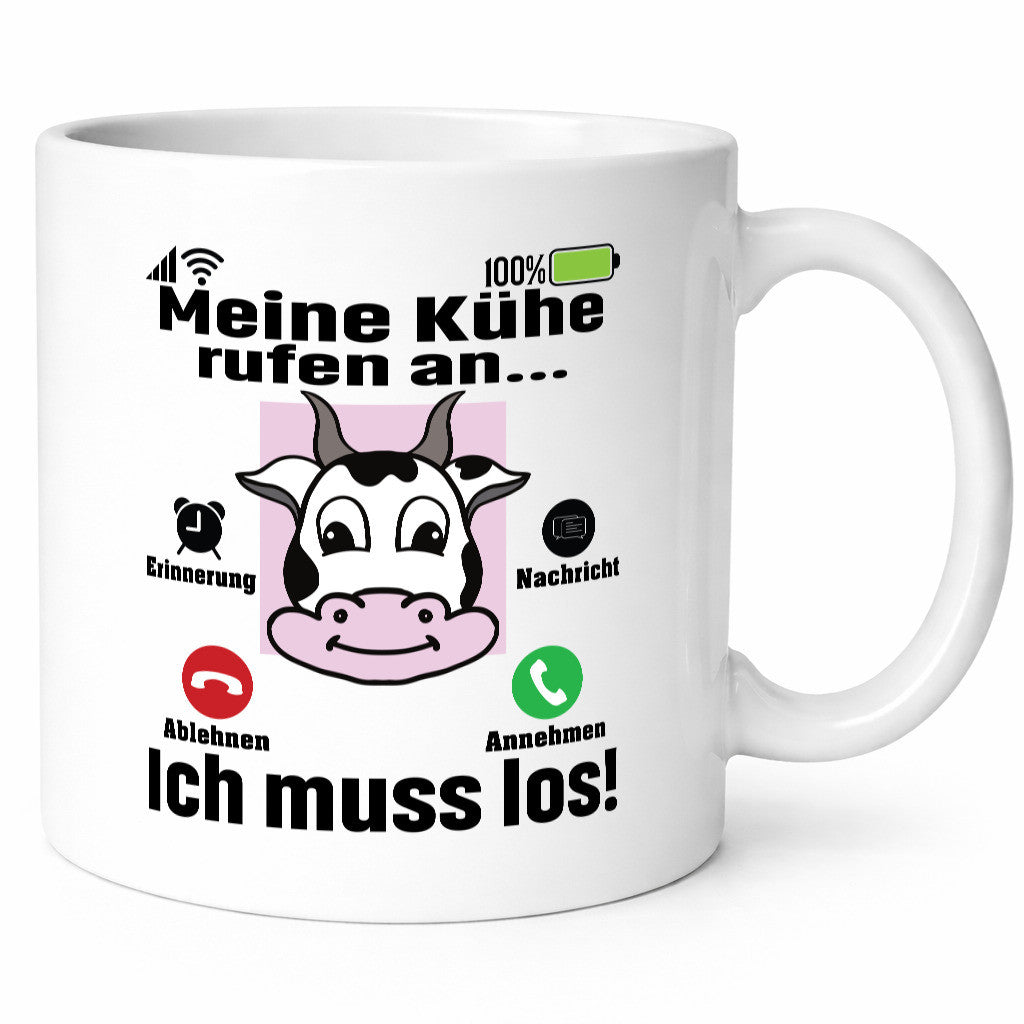 Meine Kühe rufen an | Farmer Bauern Geschenk Humor Geschenkidee lustiger Spruch