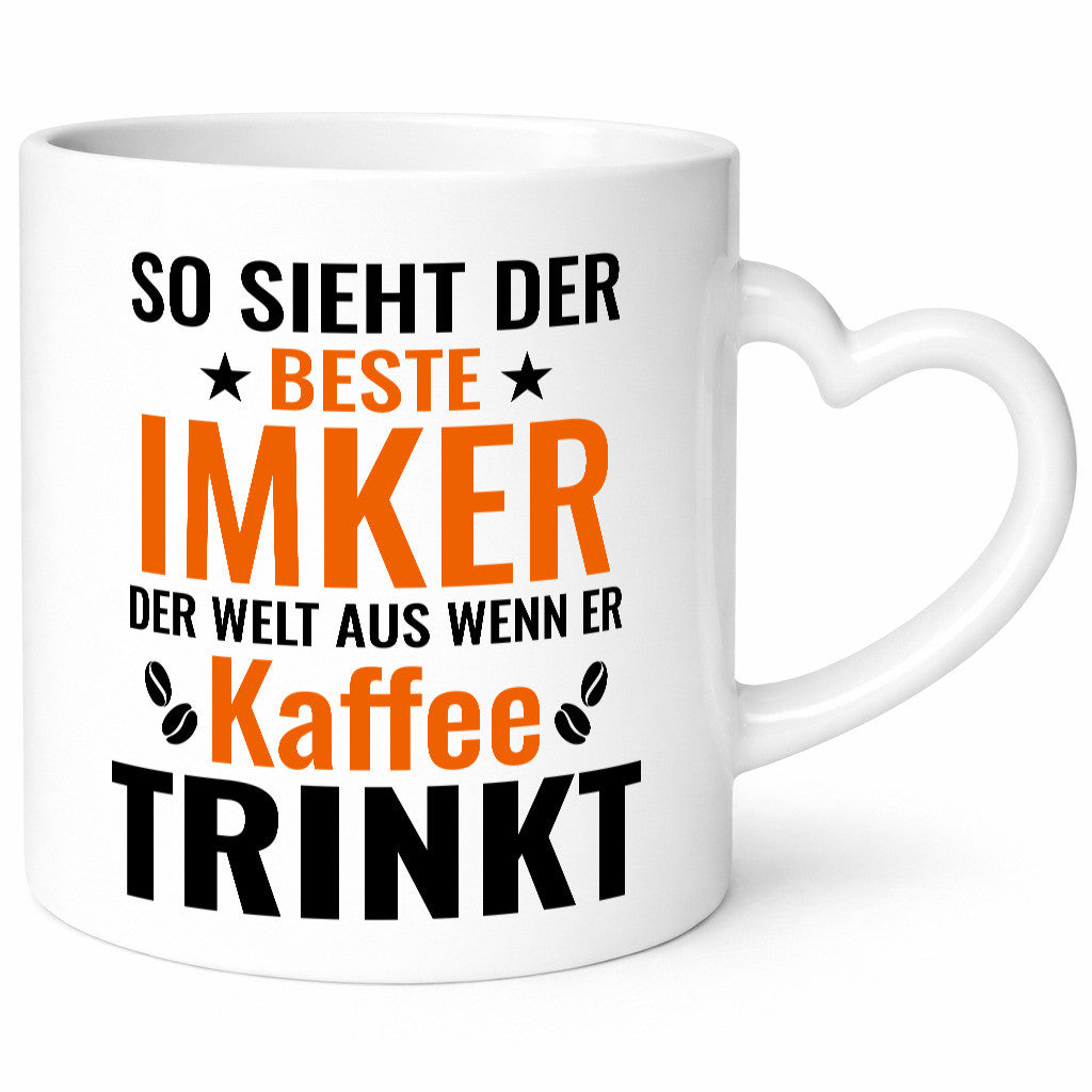 Kaffee trinkt: Imker | Imkerei lustiger Spruch Geschenk Humor Geschenkidee Tasse