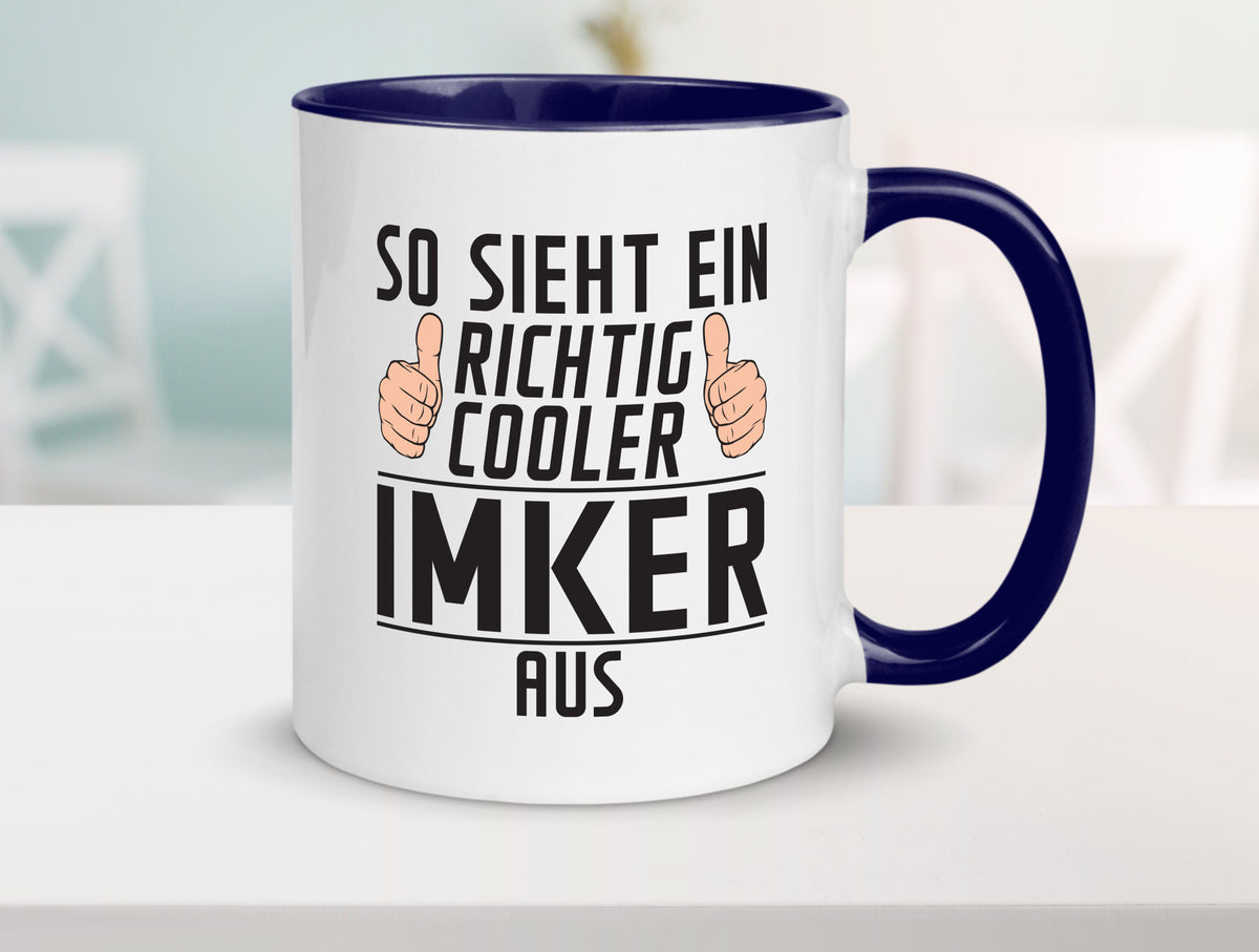 Richtig Cooler Imker | Imkerei Geschenkidee Humor Tasse