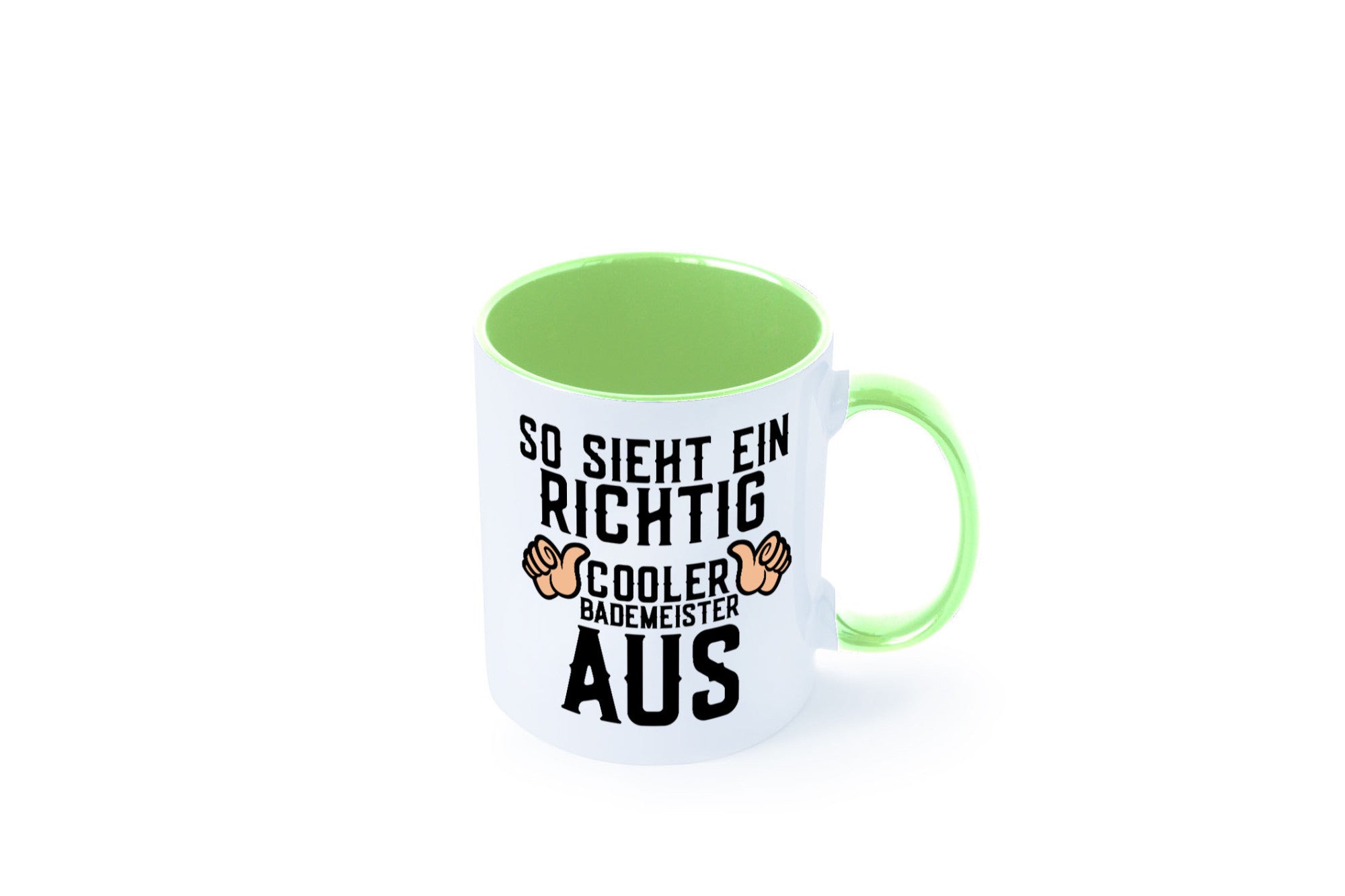 Richtig cooler Bademeister | Daumen hoch Schwimmbad lustig Humor Geschenkidee