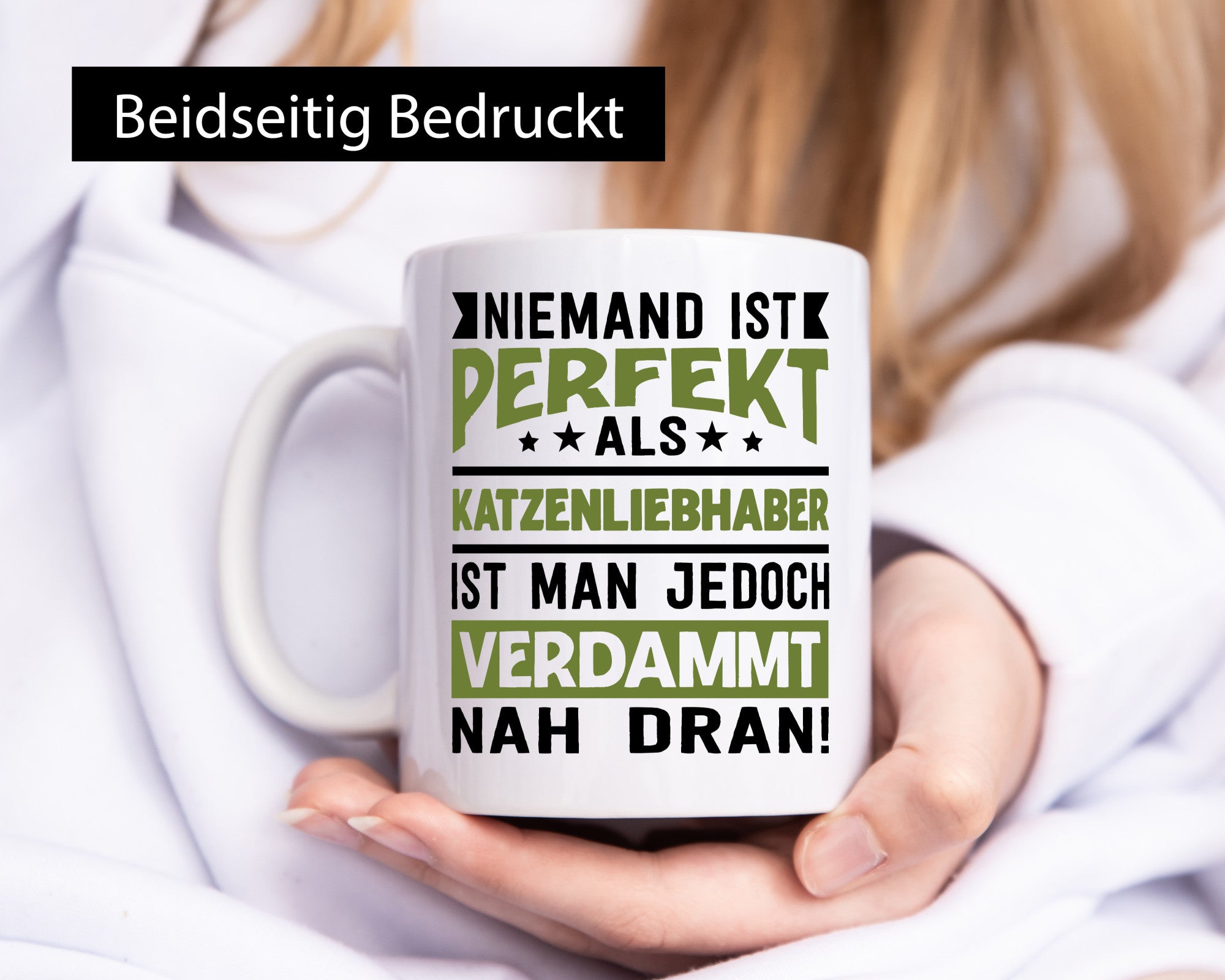 Niemand ist Perfekt | Katzenliebhaber Nah Dran Katze Geschenk Tierliebhaber
