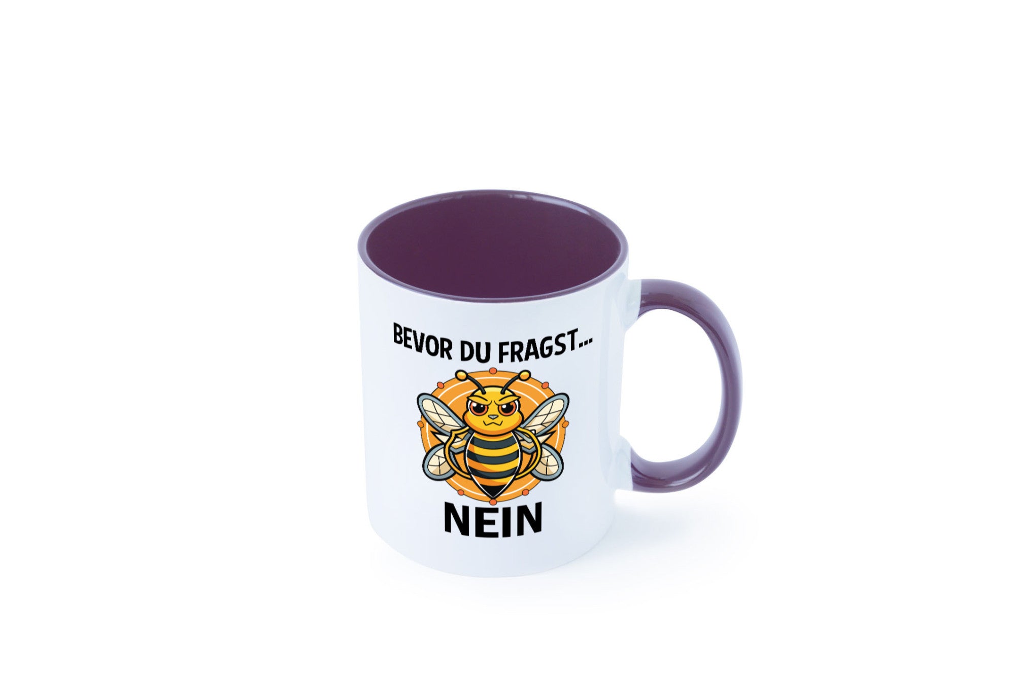 Bevor du fragst... Nein | Hummeln v2 lustig Humor Geschenkidee Geschenk Tasse