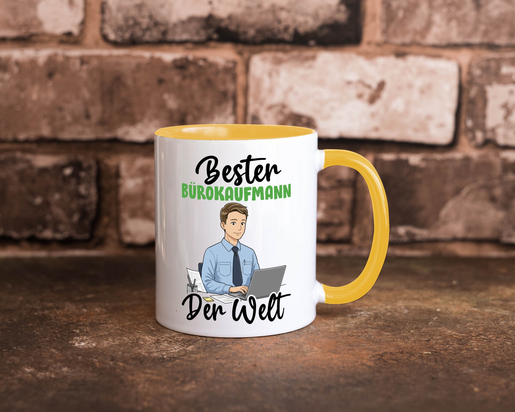 Bester Bürokaufmann | Kaufmann v2 lustig Arbeit Kollegen Büro Geschenk Tasse