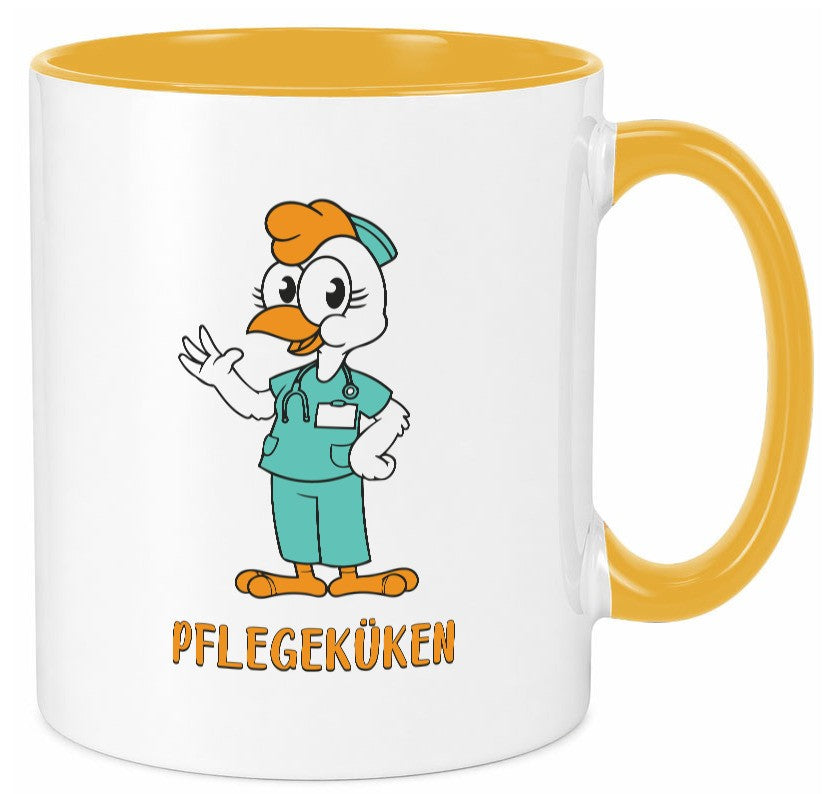Pflegeküken | Küken Krankenschwester Pfleger Humor Geschenkidee Tasse