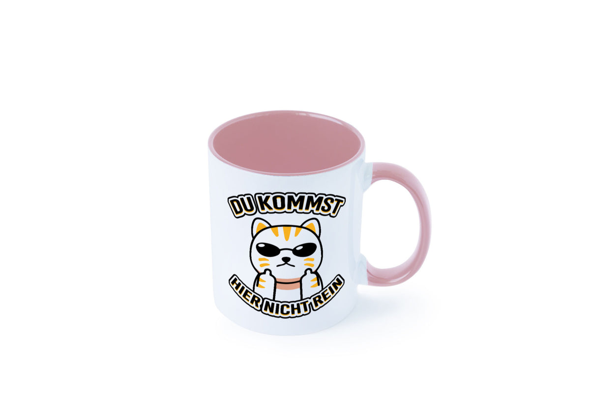 Du kommst hier nicht rein | Böse Katze Humor Tierliebhaber Geschenkidee Tasse