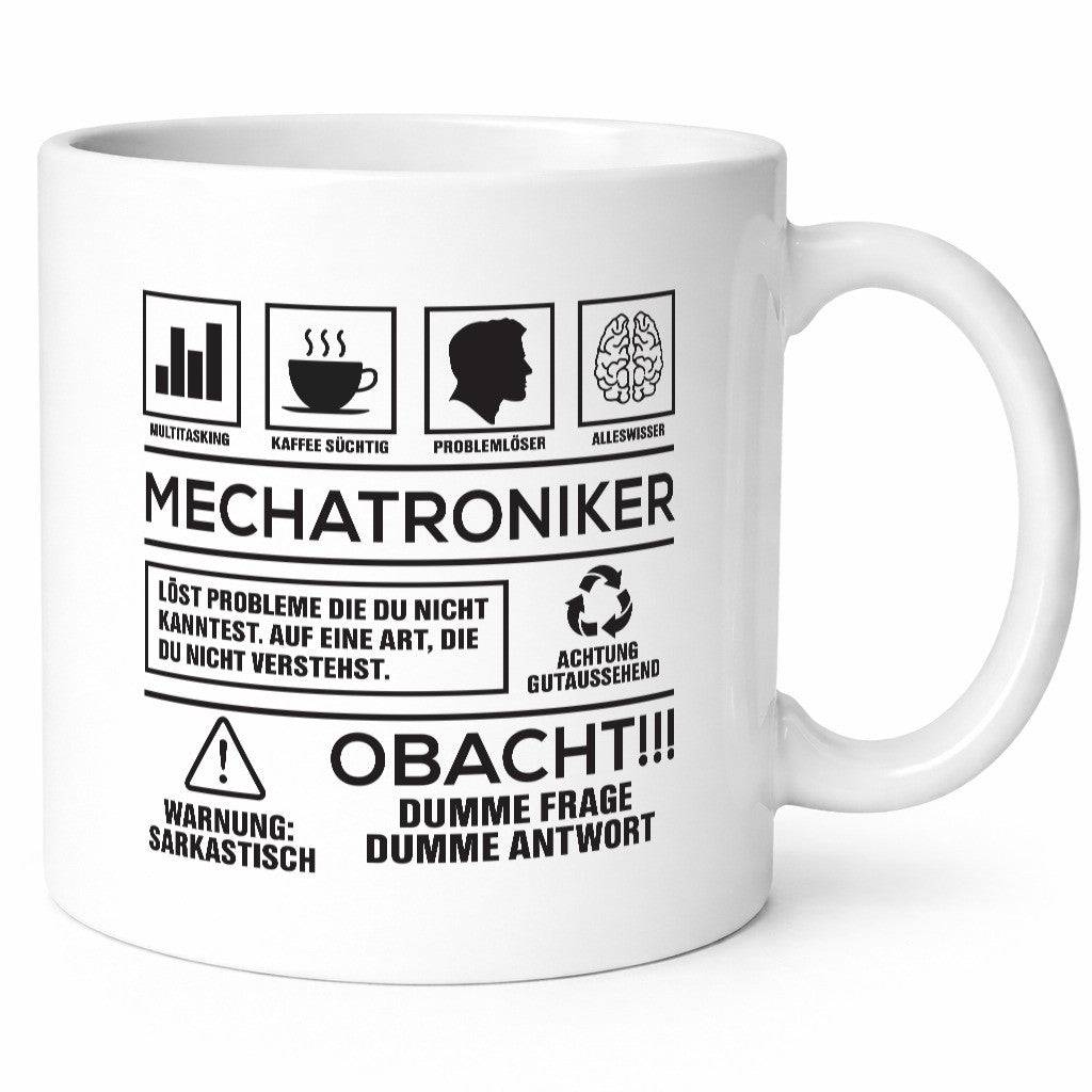 Achtung Probleme Mechatroniker | KFZ Geschenkidee Humor Tasse