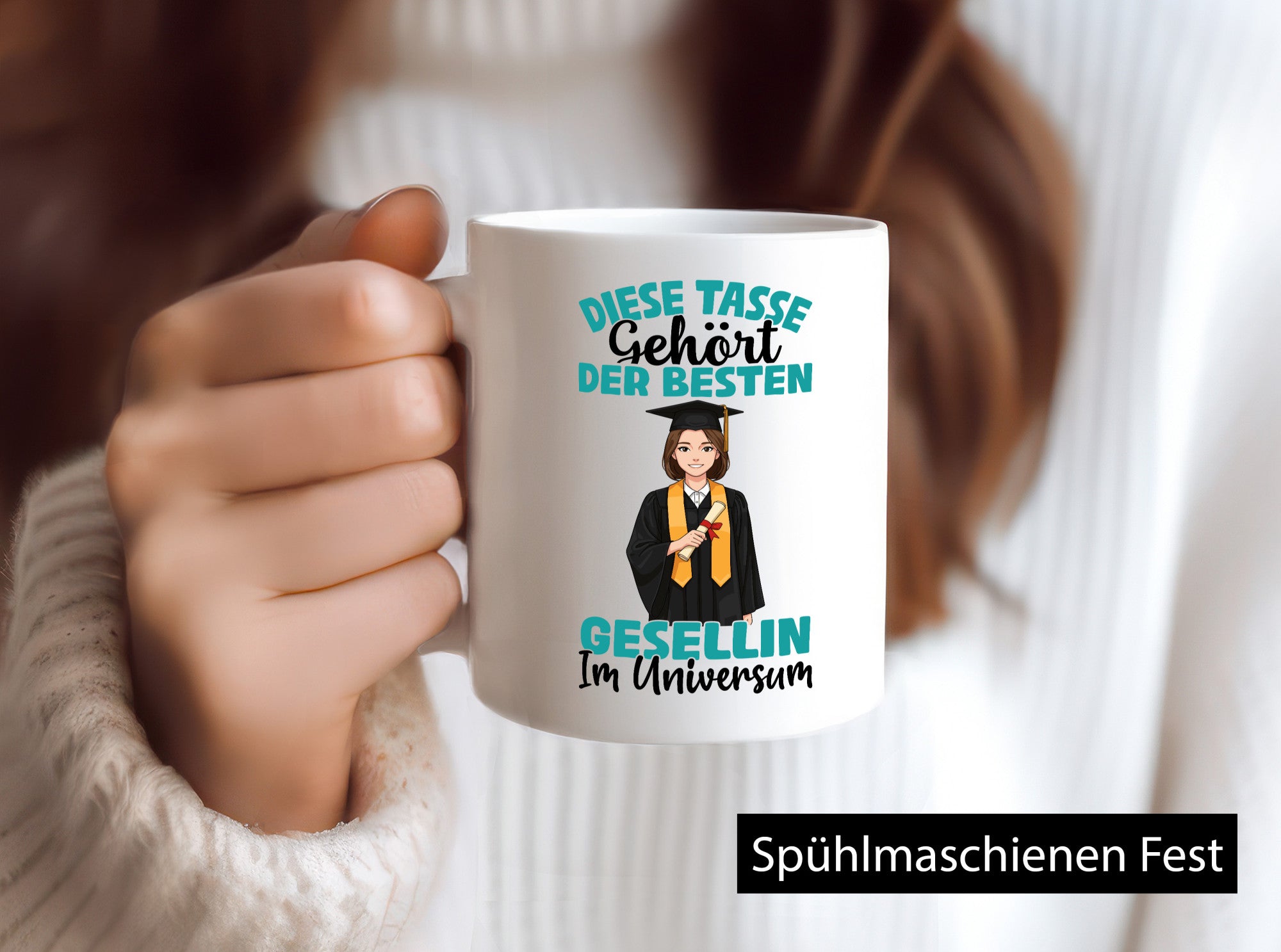 Im Universum: Gesellin | Handwerkerinnen lustiger Spruch Geschenk Humor