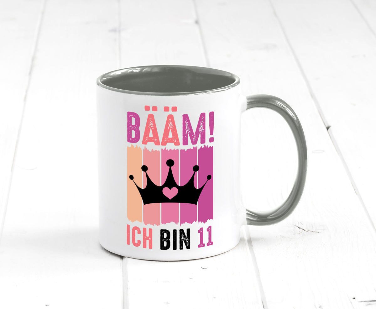 11. Geburtstag | 11 Jahre Bääm ich bin Krone Humor Geschenkidee Tasse