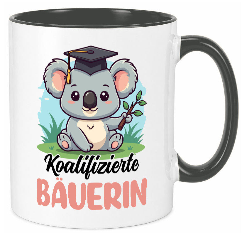 Koalifizierte Bäuerin | Bauernhof Landwirtschaft lustiger Spruch Geschenk Humor Tasse
