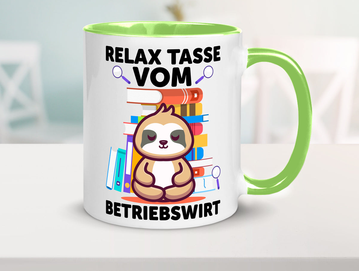 Relax Tasse: Betriebswirt | Betriebswirtschaft lustiger Spruch Geschenk Humor