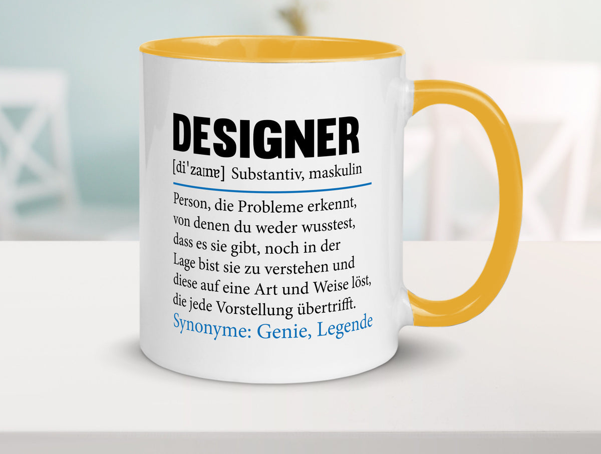 Designer Beruf | Gestalter Medien Schmuck Mode Geschenk Arbeit Kollegen Büro Tasse
