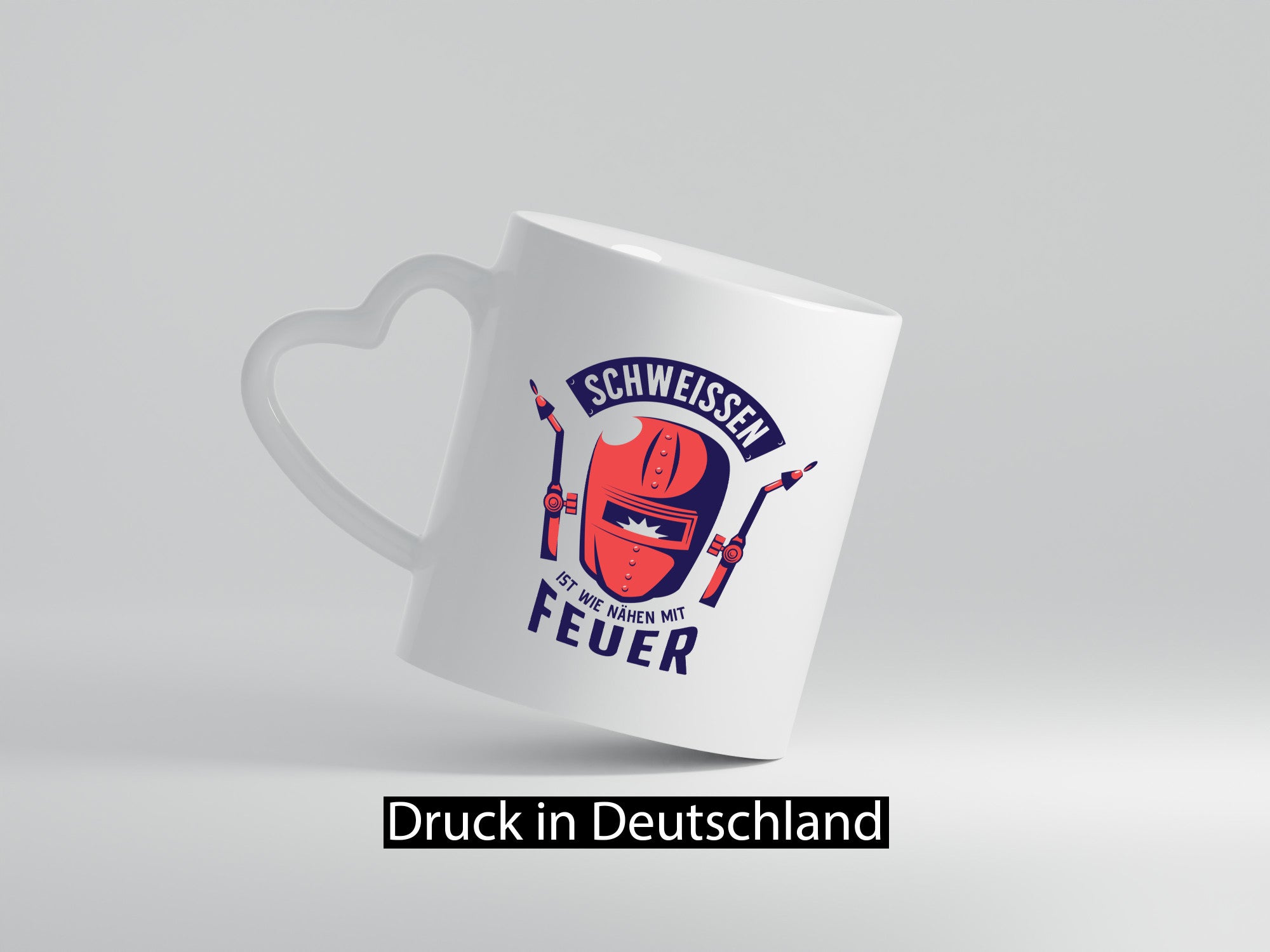 Schweissen, nähen mit Feuer | Schweissmaske Humor Geschenkidee Tasse
