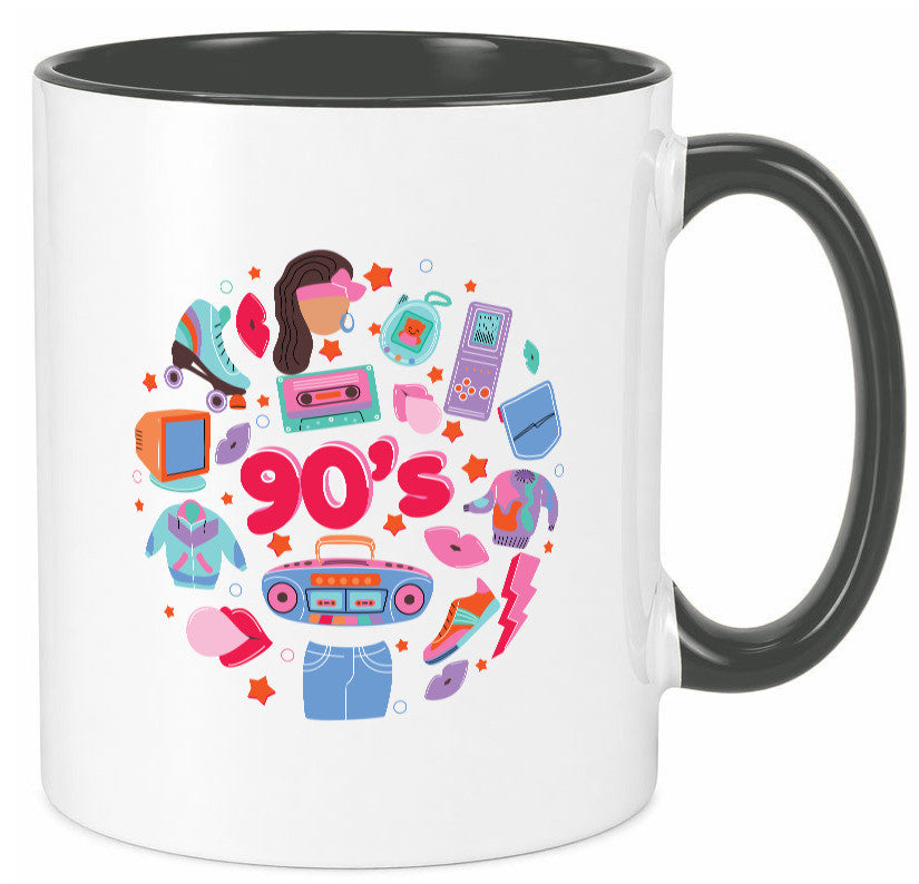 90er Jahre | Alte Zeit Nostalgie Humor Geschenkidee Tasse
