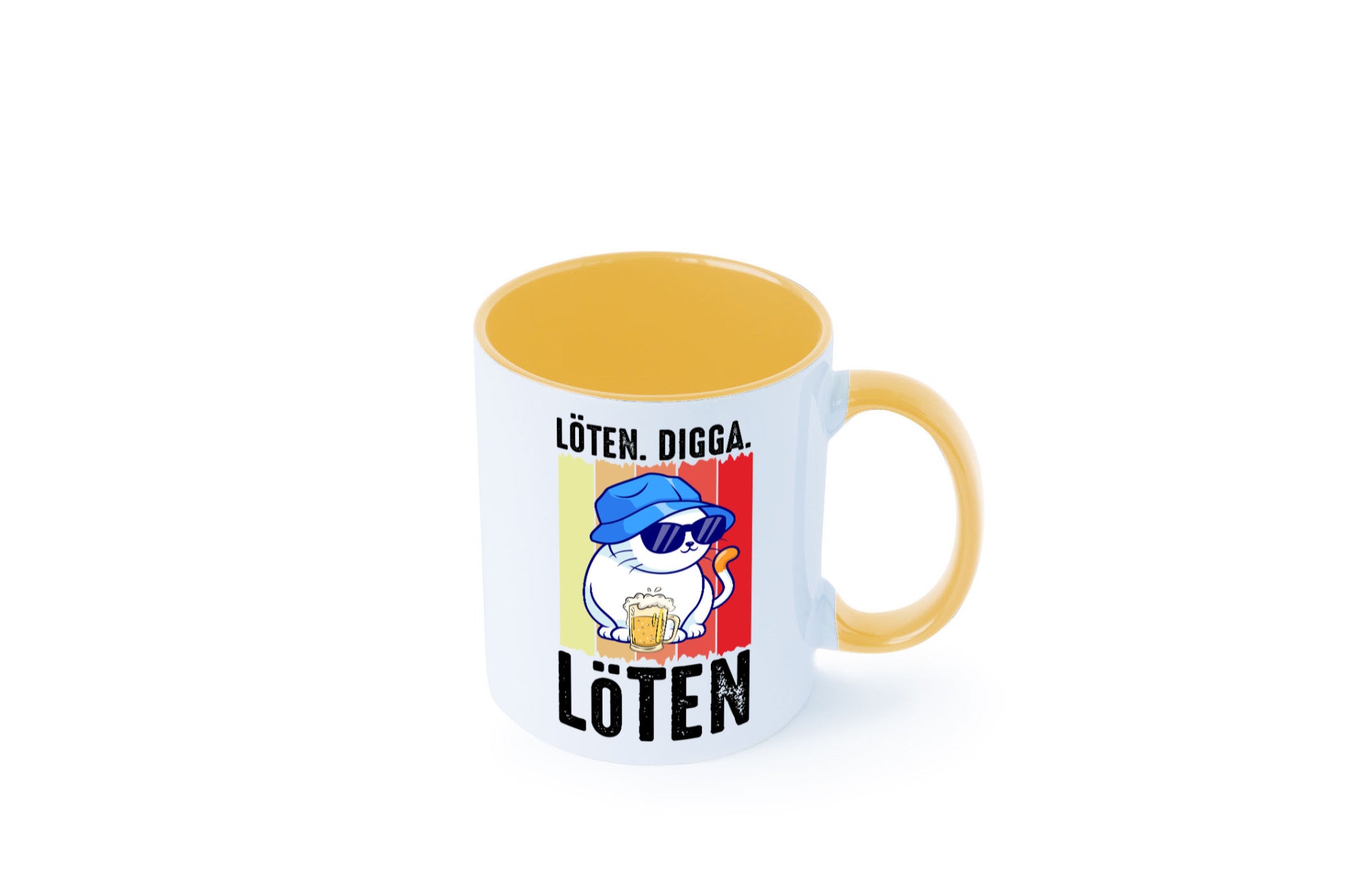 Löten Digga | Katze mit Bier Bierkatze Geschenk Tierliebhaber Humor lustiger