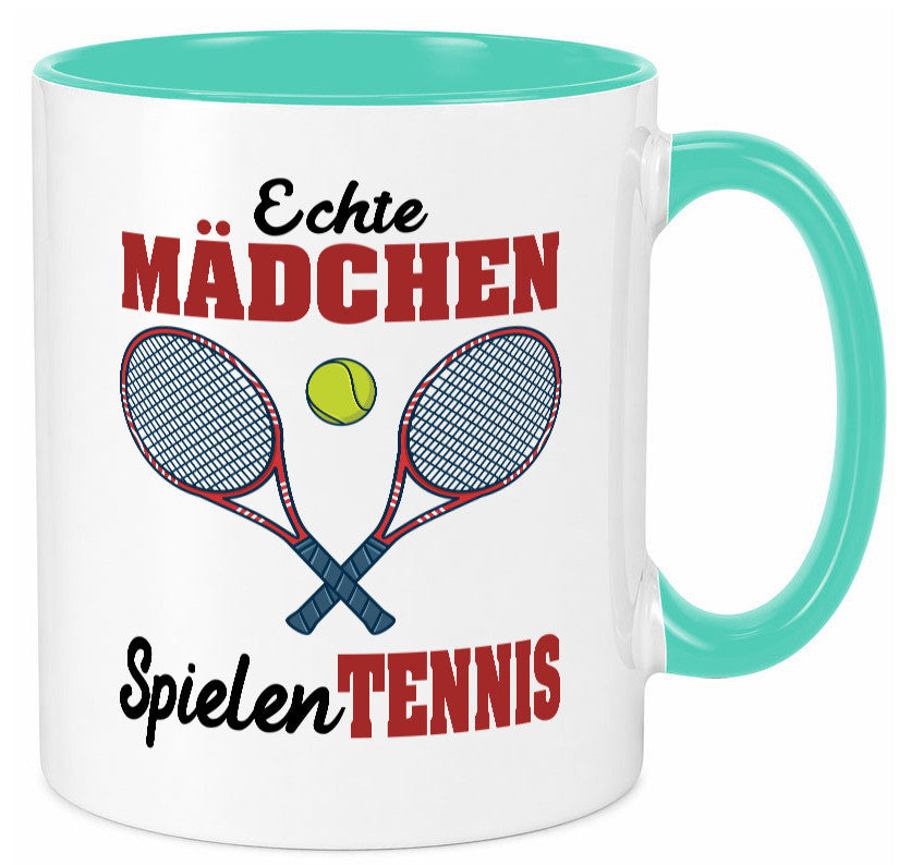 Echte Mädchen Spielen Tennis | Sport Geschenkidee Humor Tasse