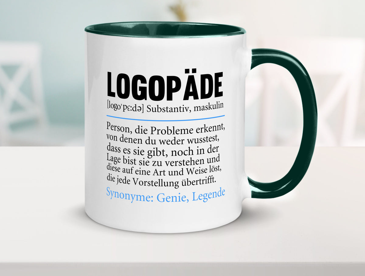 Logopäde | Spruch lustig Sprachtherapie Beruf lustiger Geschenk Arbeit Kollegen Tasse