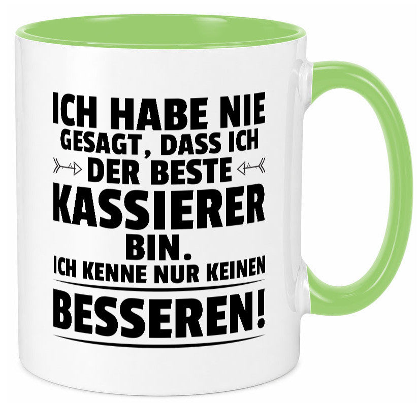 Der Beste Kassierer Geschenk Humor Geschenkidee lustiger Spruch Tasse
