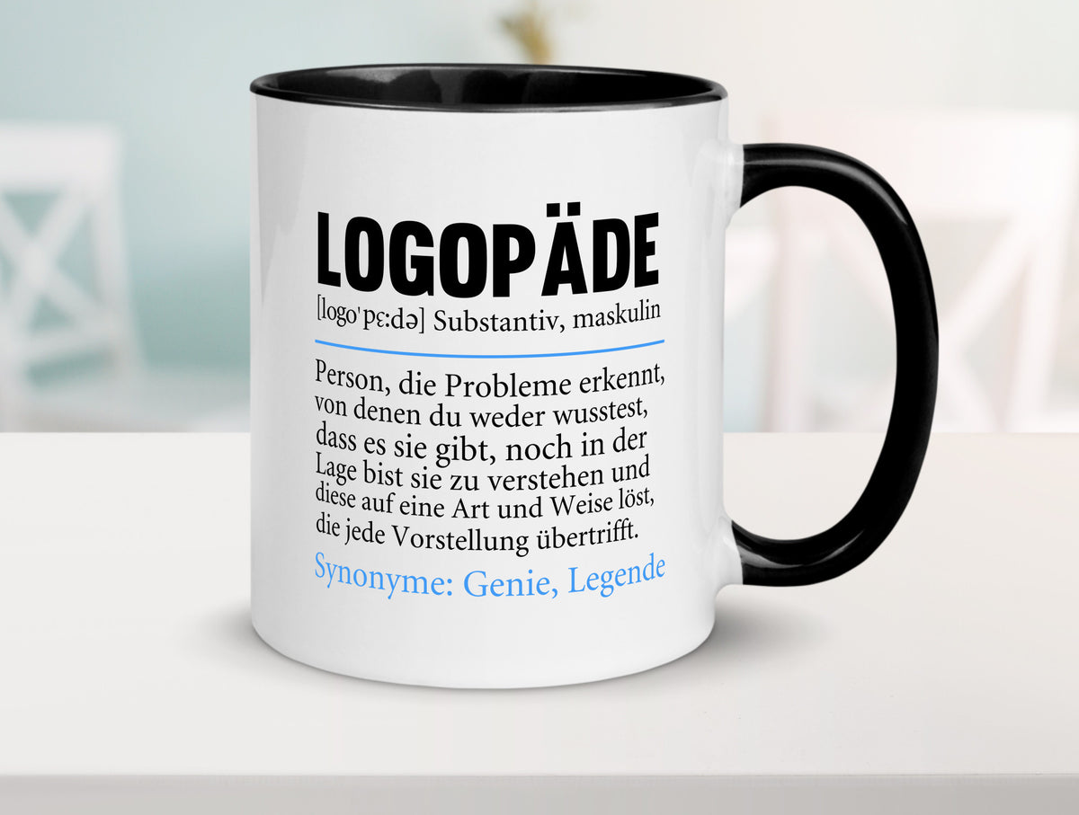 Logopäde | Spruch lustig Sprachtherapie Beruf lustiger Geschenk Arbeit Kollegen Tasse