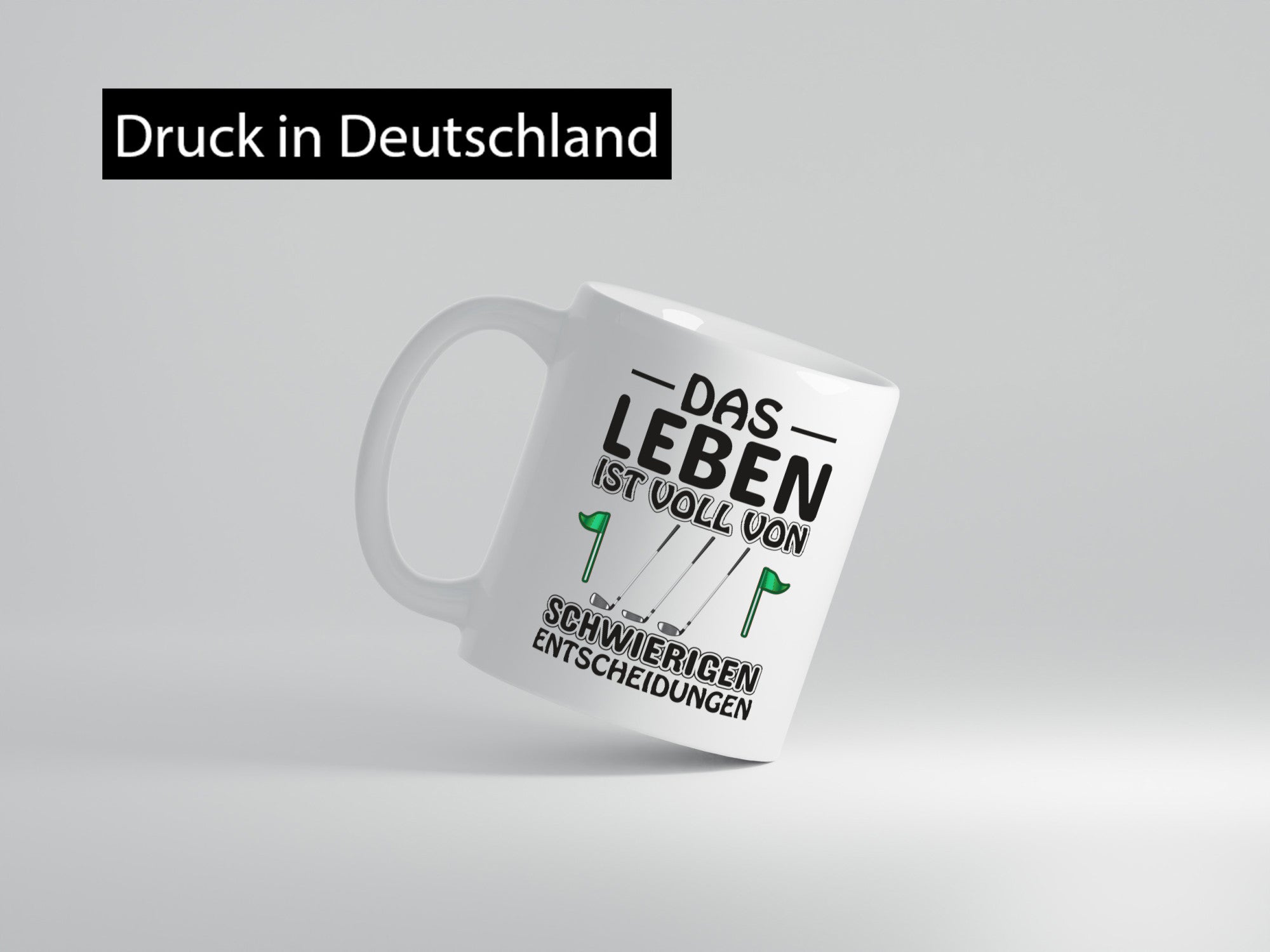 Schwierige Entscheidungen | Golfer Tasse Golf Spieler Geschenkidee Humor