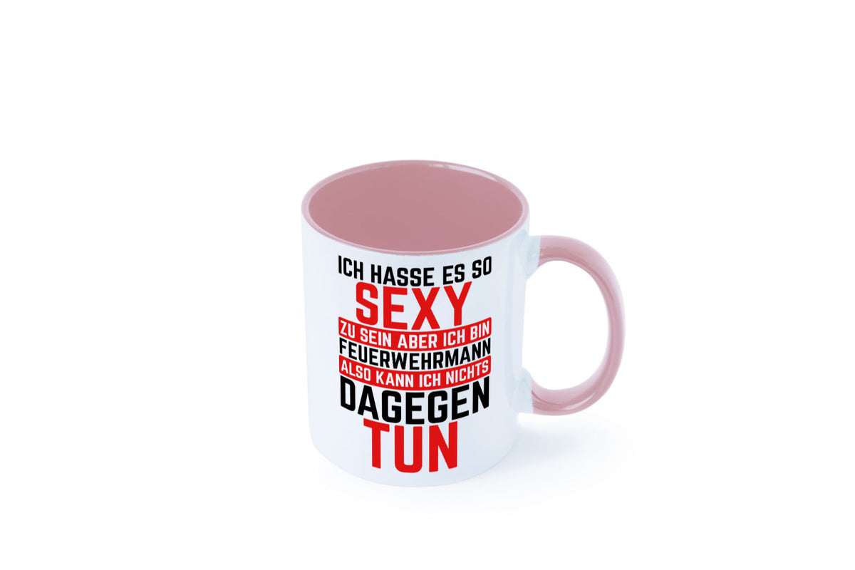 Sexy Feuerwehrmann | Helden Flammen Brandeinsatz lustig Humor Geschenkidee Tasse