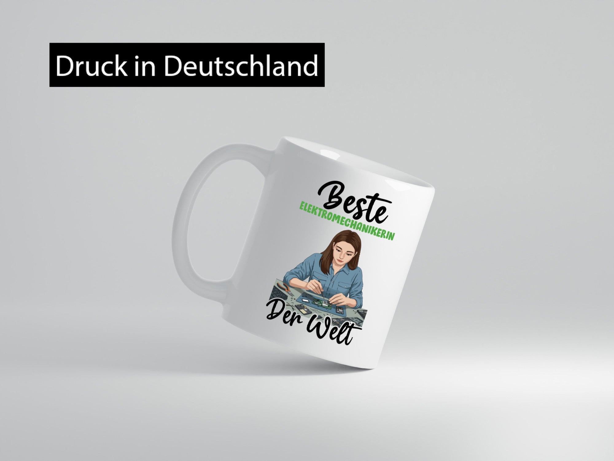 Beste Elektromechanikerin | Mechanikerin v2 Geschenkidee Humor Tasse