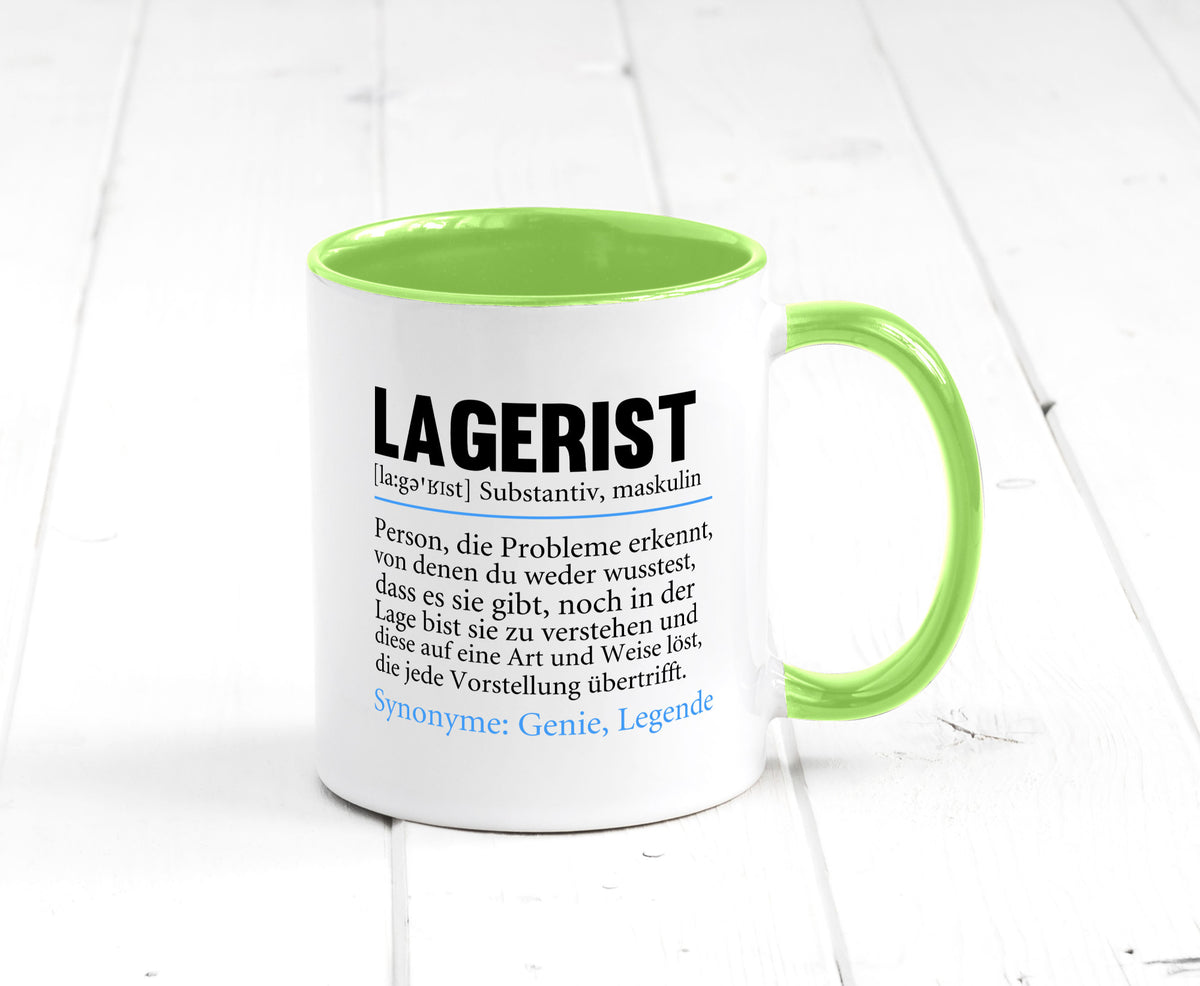 Lagerist | Spruch Beruf Lageristen Lager Arbeiter lustiger Geschenk Arbeit Tasse