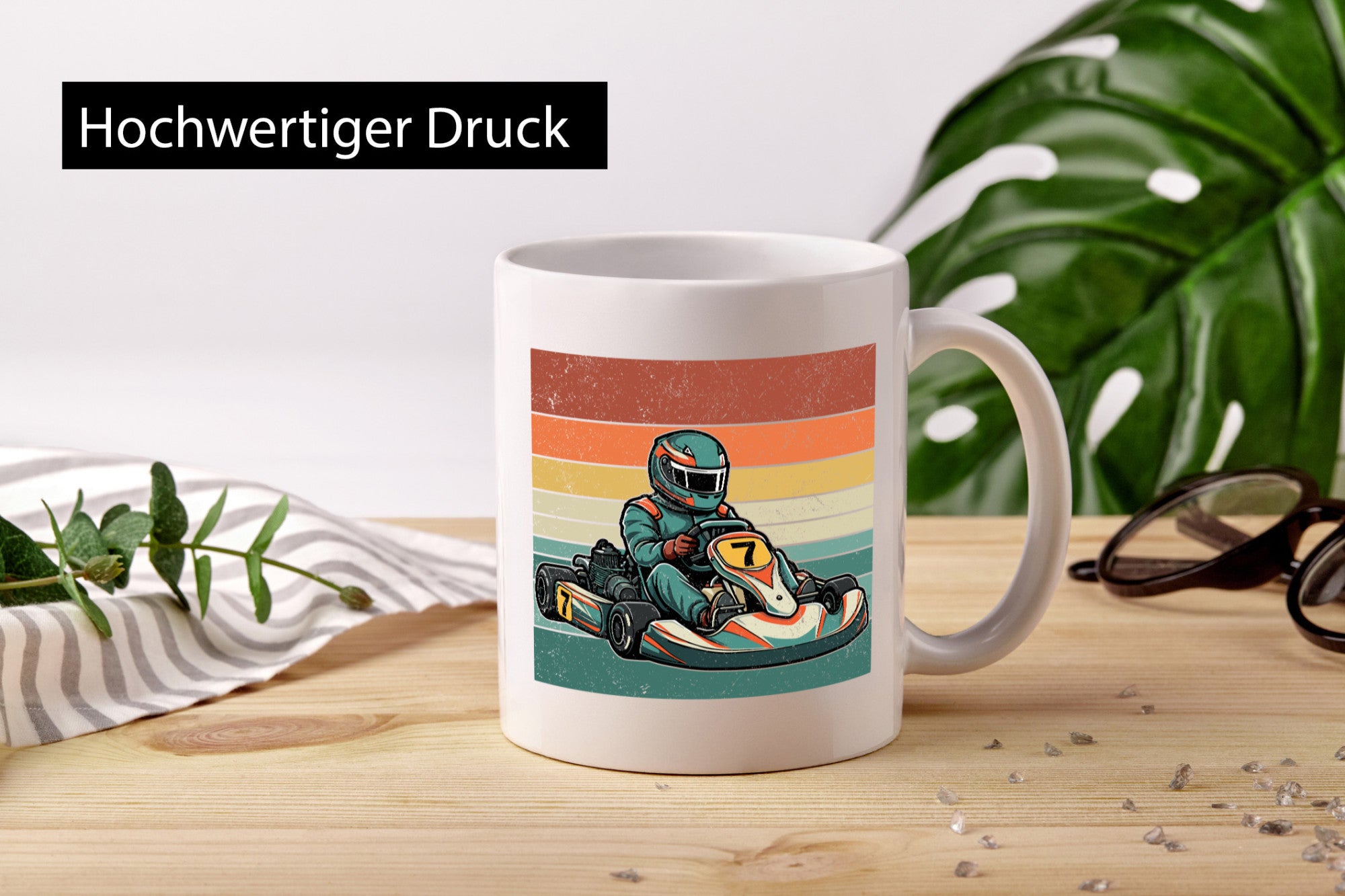 Cooles Go Kart | Retro lustiger Spruch Geschenk Humor Geschenkidee Tasse