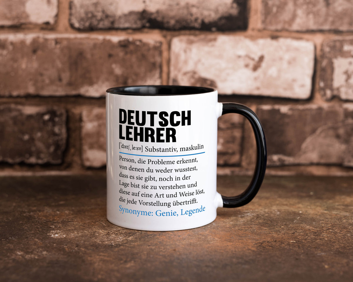 Deutschlehrer Spruch | Lehrer Schule Humor lustig Geschenkidee Geschenk Tasse