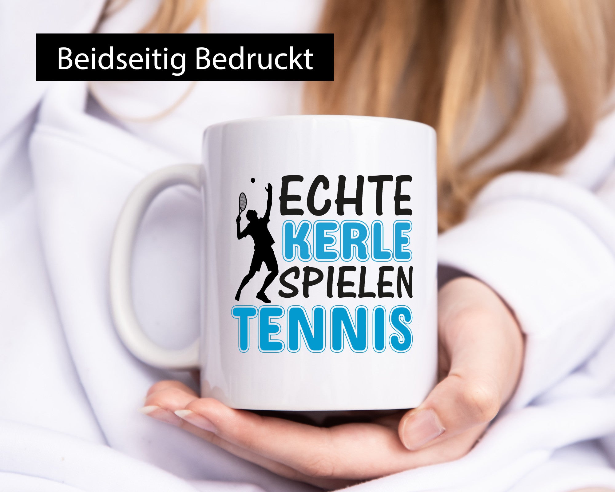 Echte Kerle spielen Tennis | Männer Tasse Sport Humor Geschenkidee