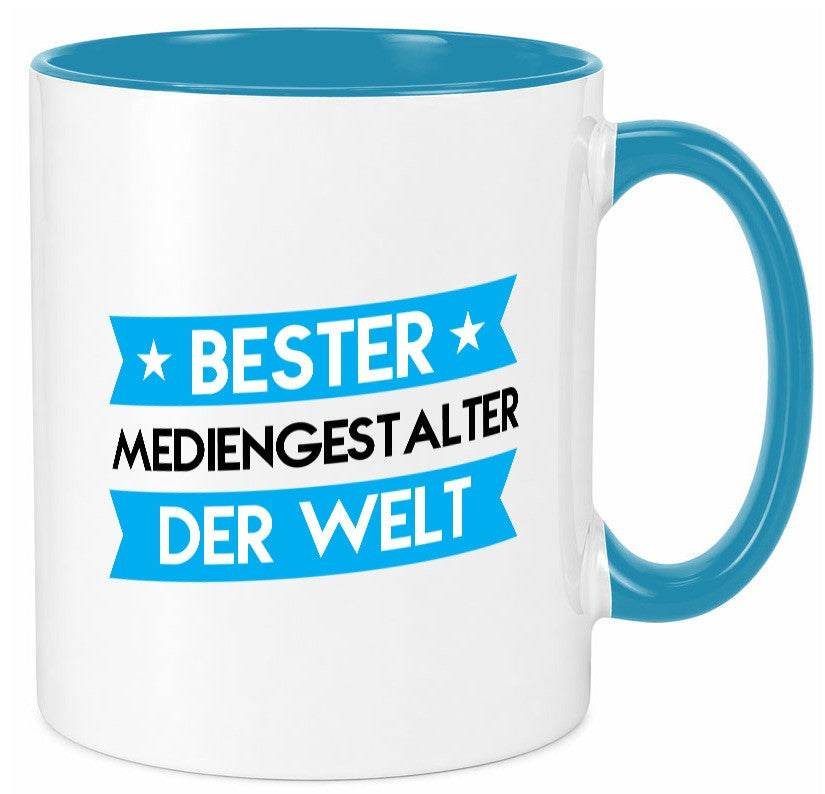 Bester Mediengestalter | Medien lustiger Spruch Geschenk Humor Geschenkidee Tasse
