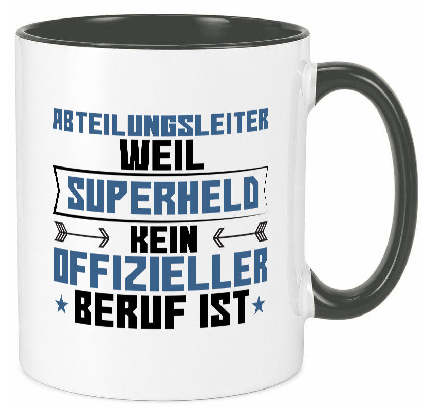 Superheld Abteilungsleiter| Führungskraft Geschenkidee Humor Tasse