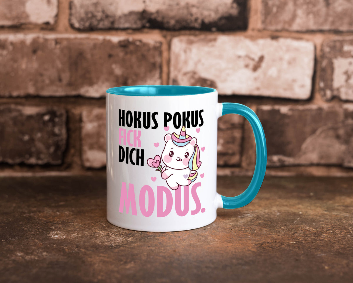 Hokus Pokus lustiger Spruch Geschenk Humor Geschenkidee Tasse