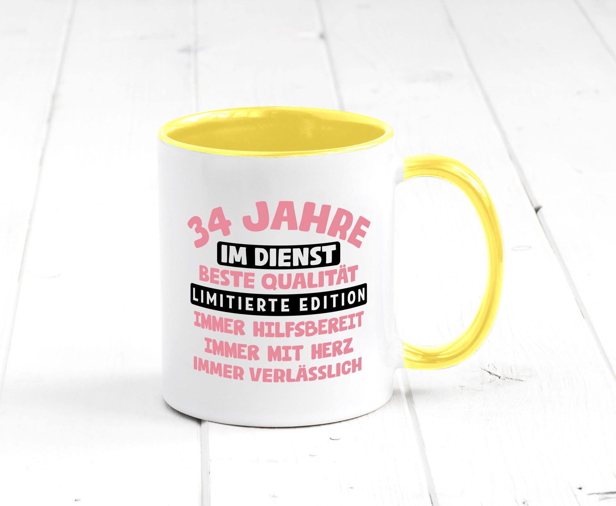 34 Jahre im Dienst | Jubiläum Arbeit v11 Geschenk Kollegen Büro lustiger Spruch