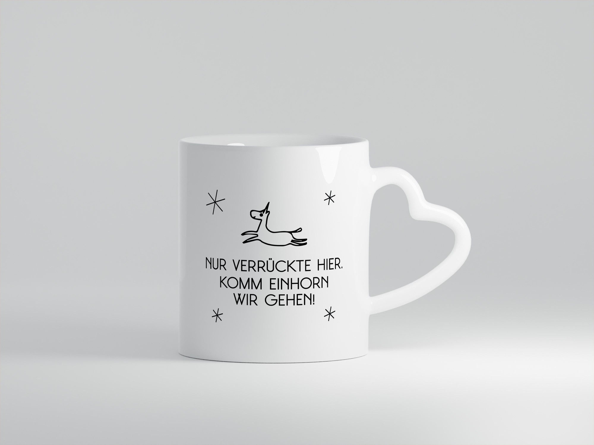 Nur verrückte hier | Einhorn lass uns gehen Geschenk Humor Geschenkidee