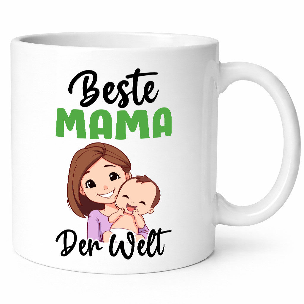 Beste Mama | Muttertag Familie Humor Geschenkidee Tasse