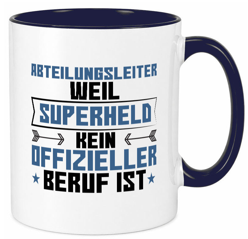 Superheld Abteilungsleiter| Führungskraft Geschenkidee Humor Tasse