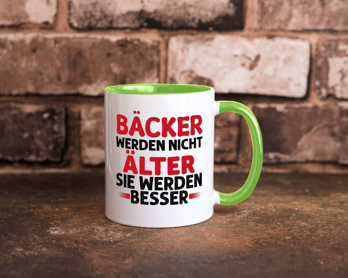 Bäcker werden nicht älter Sie besser lustig Humor Geschenkidee Geschenk Tasse