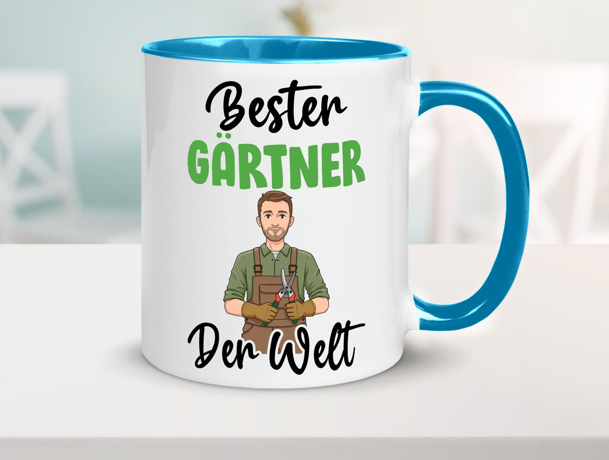 Bester Gärtner | Gartenbau v2 Geschenk Humor Geschenkidee lustiger Spruch Tasse
