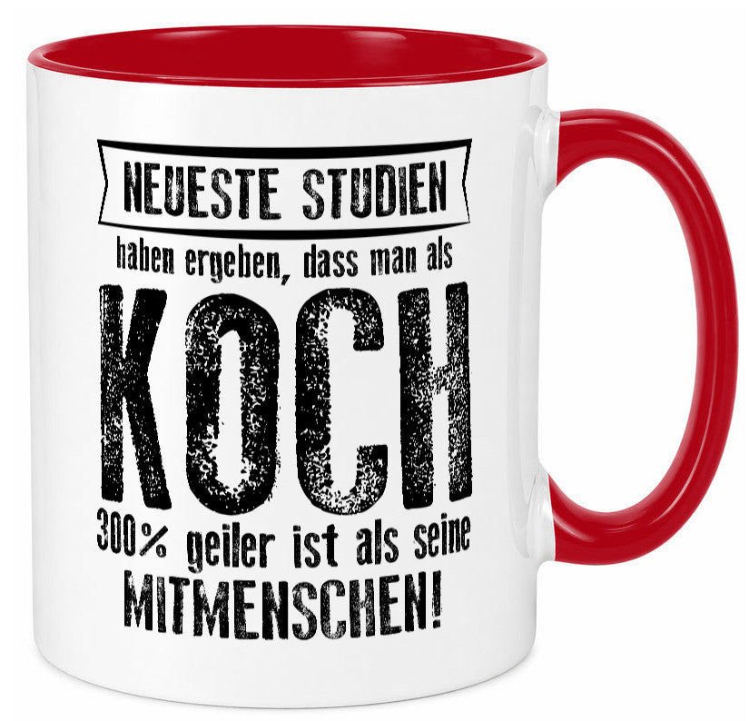 Neuste Studien: Koch | Chefkoch Humor Arbeit Kollegen Büro Geschenkidee Tasse