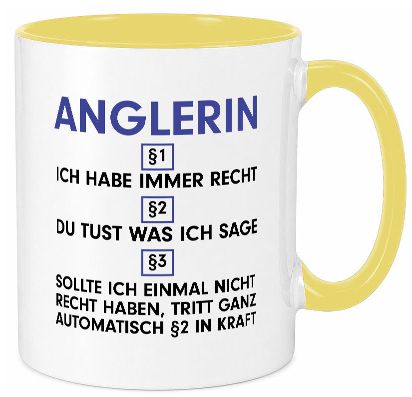 Ich habe immer Recht Anglerin | Angeln Fischerin v2 Geschenk Humor Geschenkidee