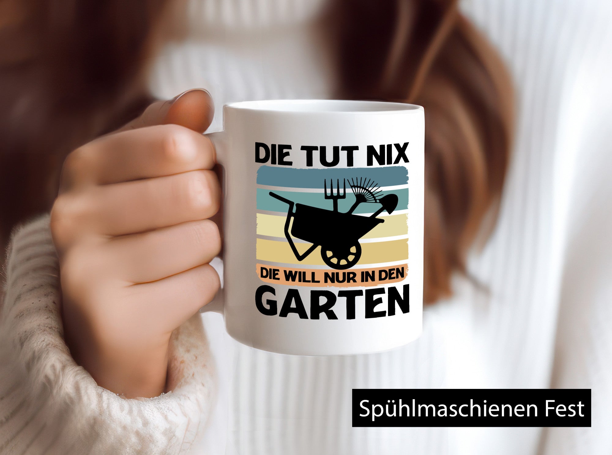 Die tut nix will nur in den Garten | Gärtnerin Geschenk Humor Geschenkidee