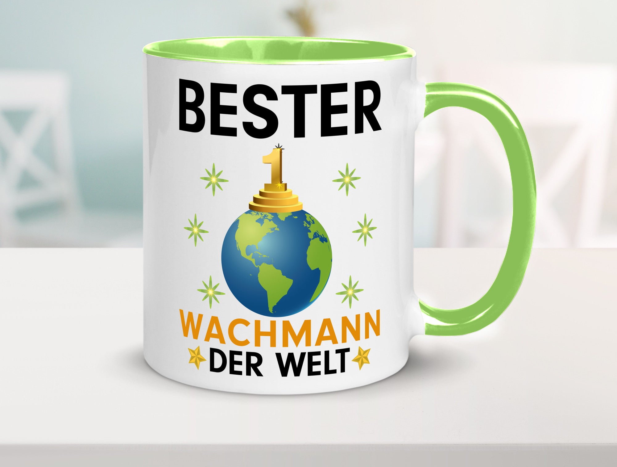 Welt Bester Wachmann | Wachpersonal Nachtwächter Humor Geschenkidee Tasse